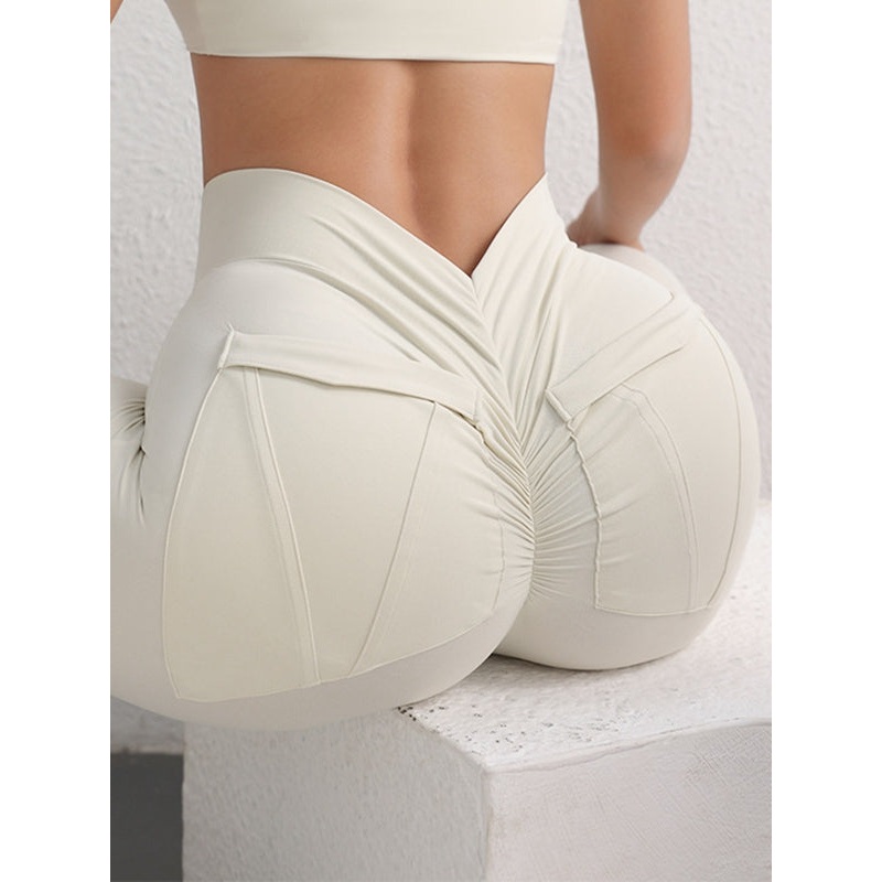 ZASUWA Female Pocket Scrunch Bum Hip-lift Leggings