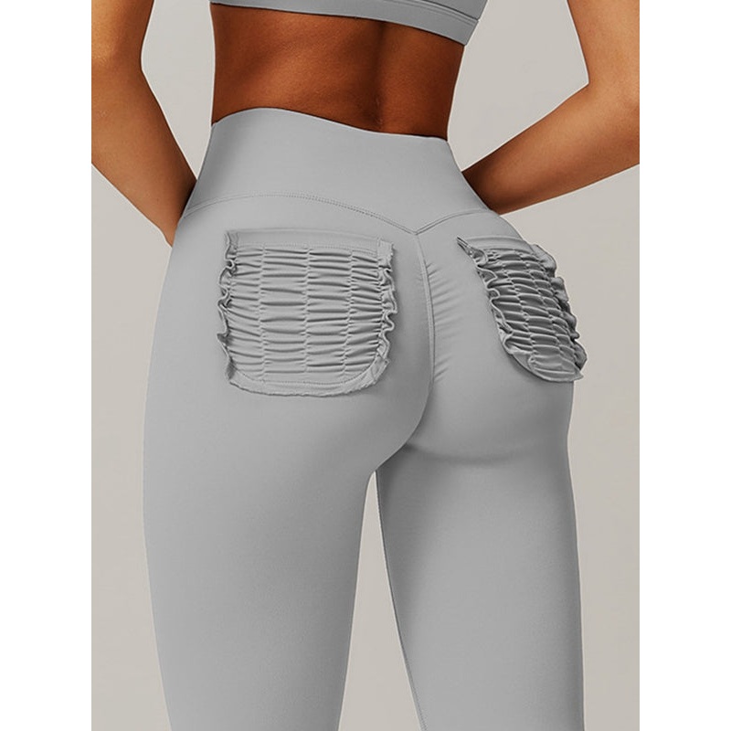 ZASUWA Female Pocket Scrunch Bum Leggings