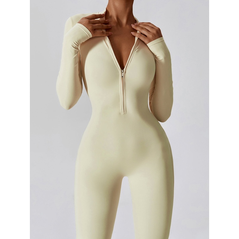 ZASUWA Female Super Snug-fit Zipper Booty Jumpsuit