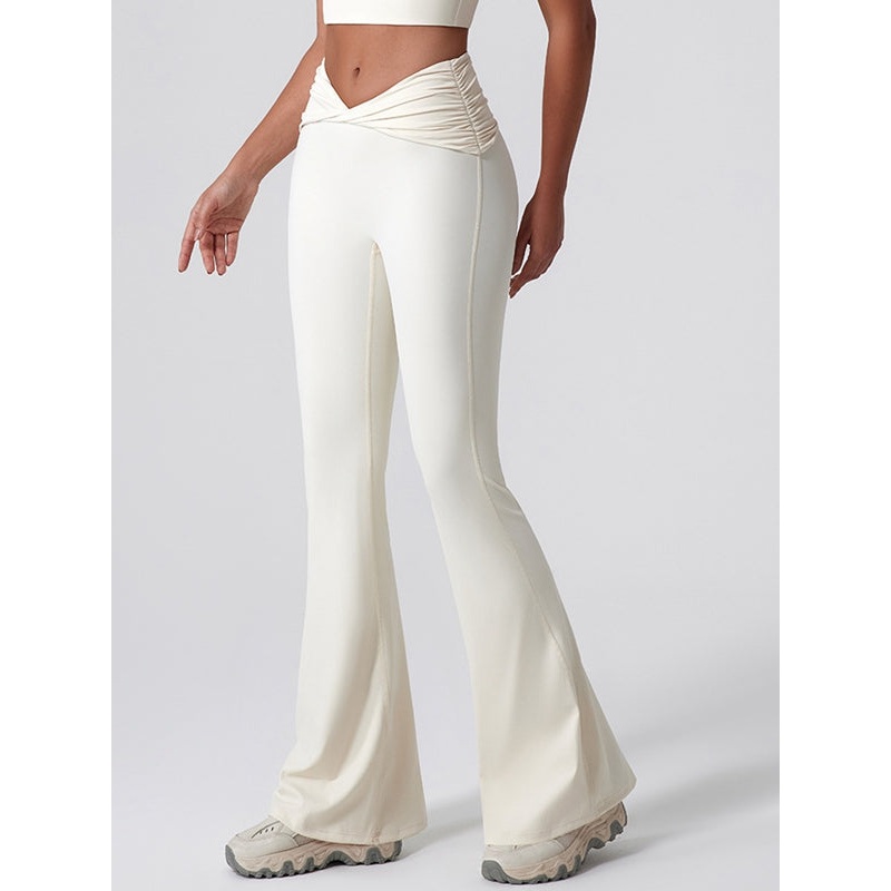 ZASUWA Female Twist Flare Hip-lift Leggings