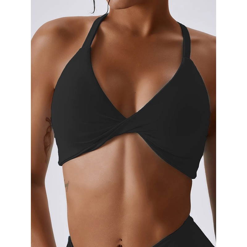 ZASUWA Female Twist Halter Sports Bras