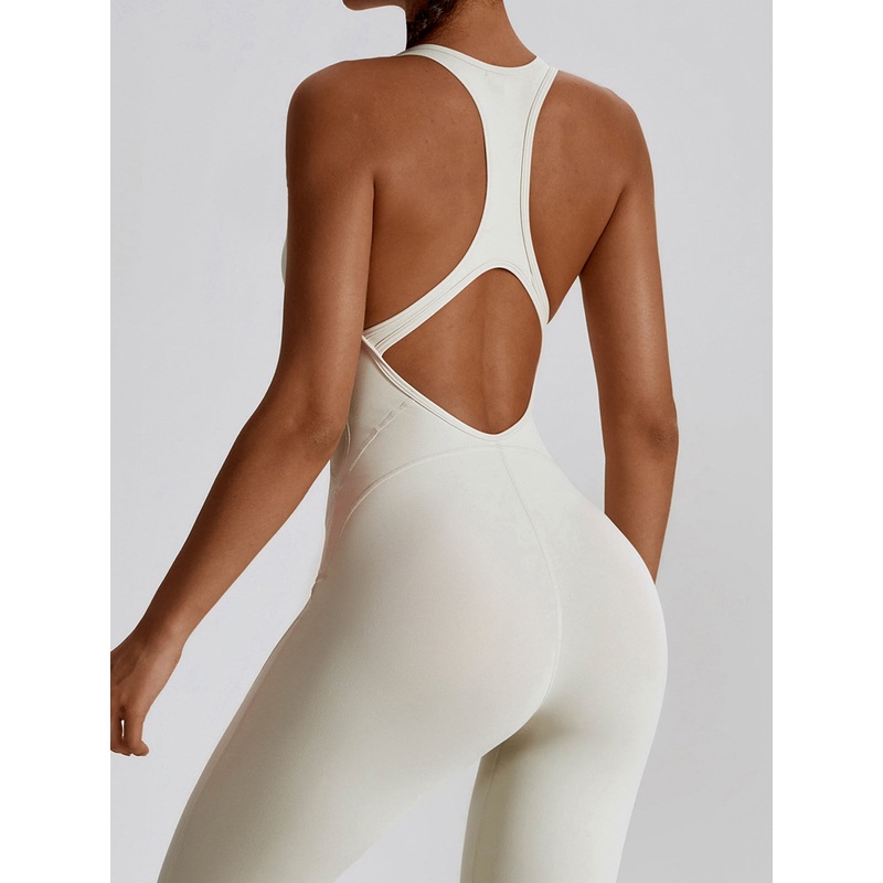 ZASUWA Female U Collar Cutout Jumpsuit