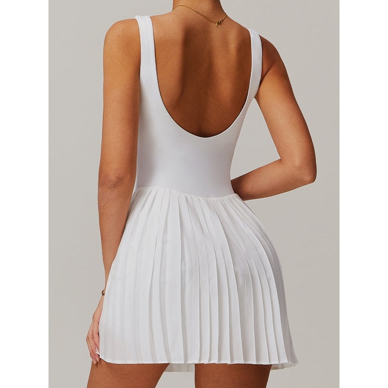 ZASUWA Female Backless 2 In 1 Quick-dry Dress