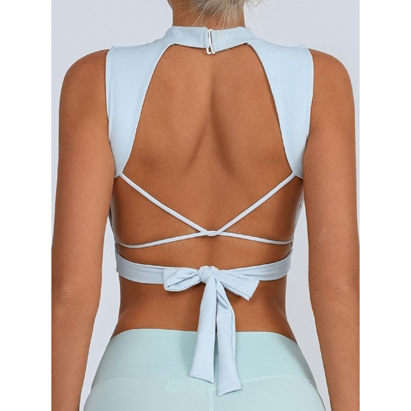 ZASUWA Female Beautiful Back Bow-knot Quick Dry Sports Bras