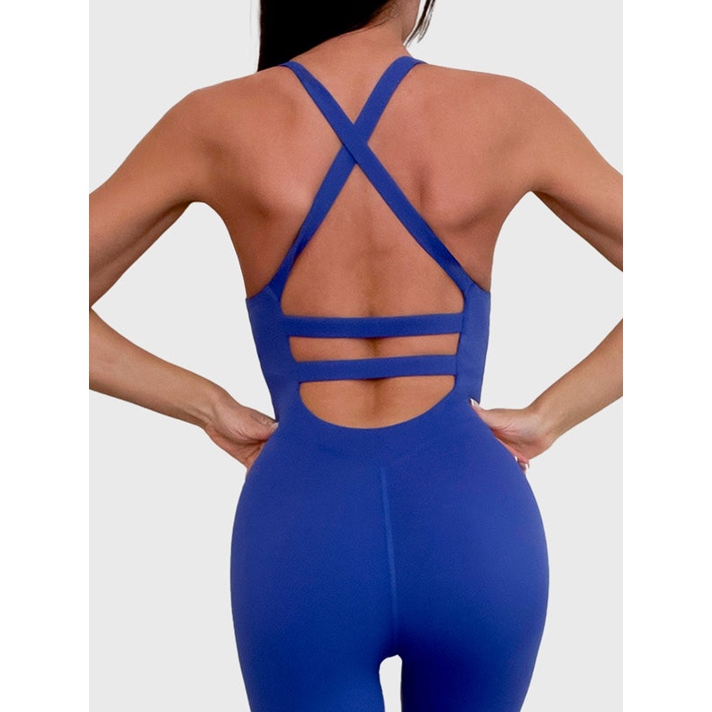 ZASUWA Female Cross Back High-elastic Jumpsuit