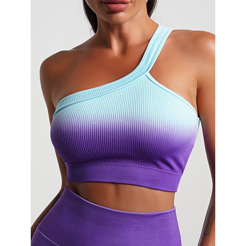 ZASUWA Female Fantasy Ombre Ribbed Sports Bras