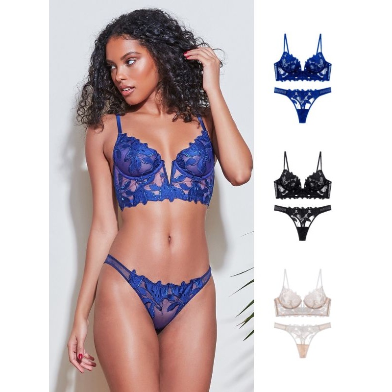 ZASUWA Female Lily Embroidered Mesh Panties