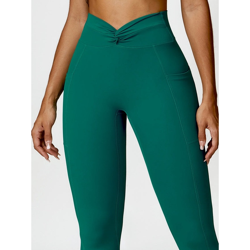 ZASUWA Female Pocket Twist Leggings
