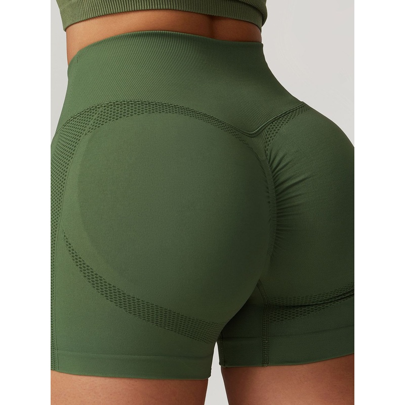 ZASUWA Female Quick-dry Scrunch Bum Seamless Booty Shorts