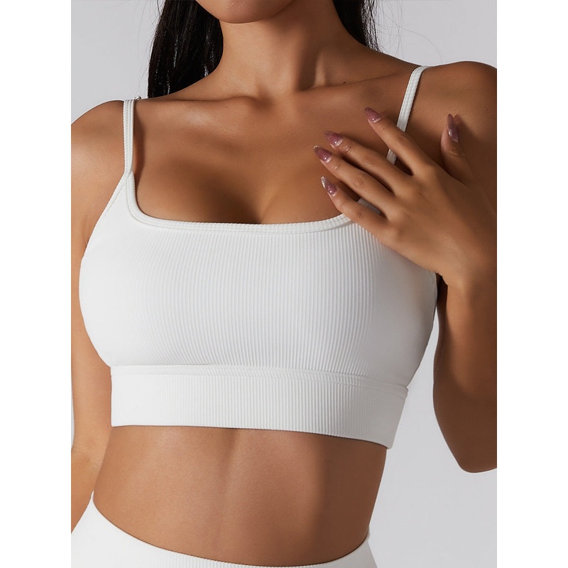 ZASUWA Female Ribbed Adjustble Strape Sports Bras