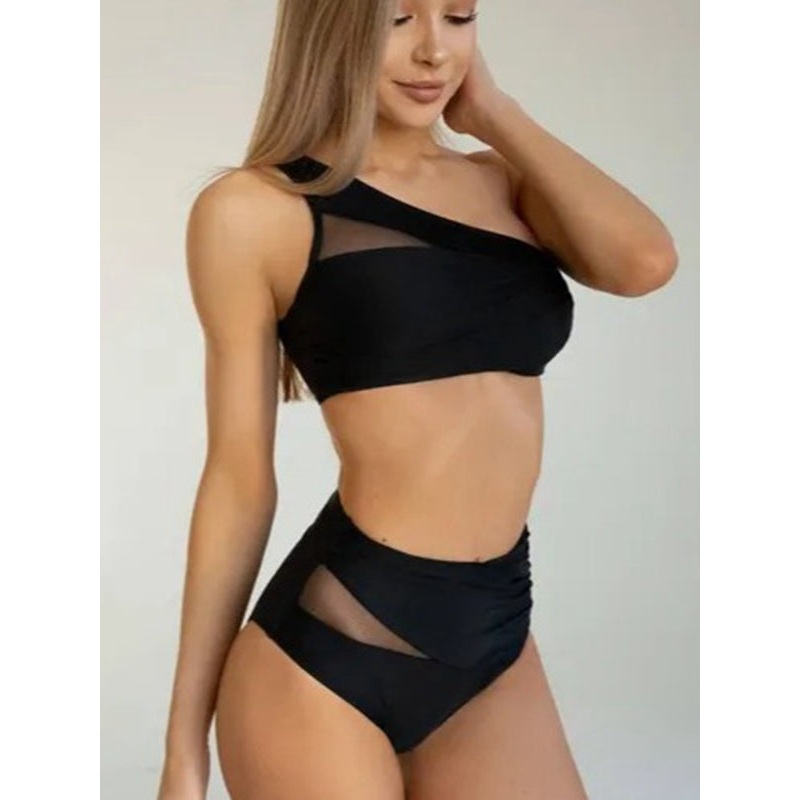 ZASUWA Female Sheer Mesh Tailoring Bikini Set