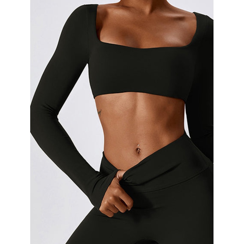 ZASUWA Female Square Collar Long Sleeves