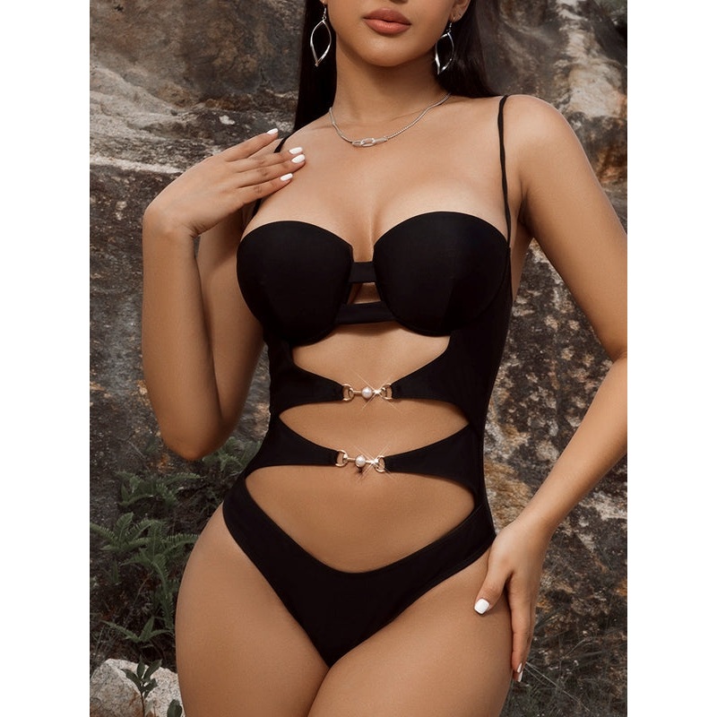 ZASUWA Female Unique Cutout Cross Back One Piece
