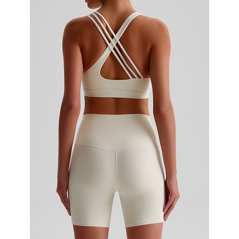 ZASUWA Female Cross Back Hip-lift Short Tracksuit