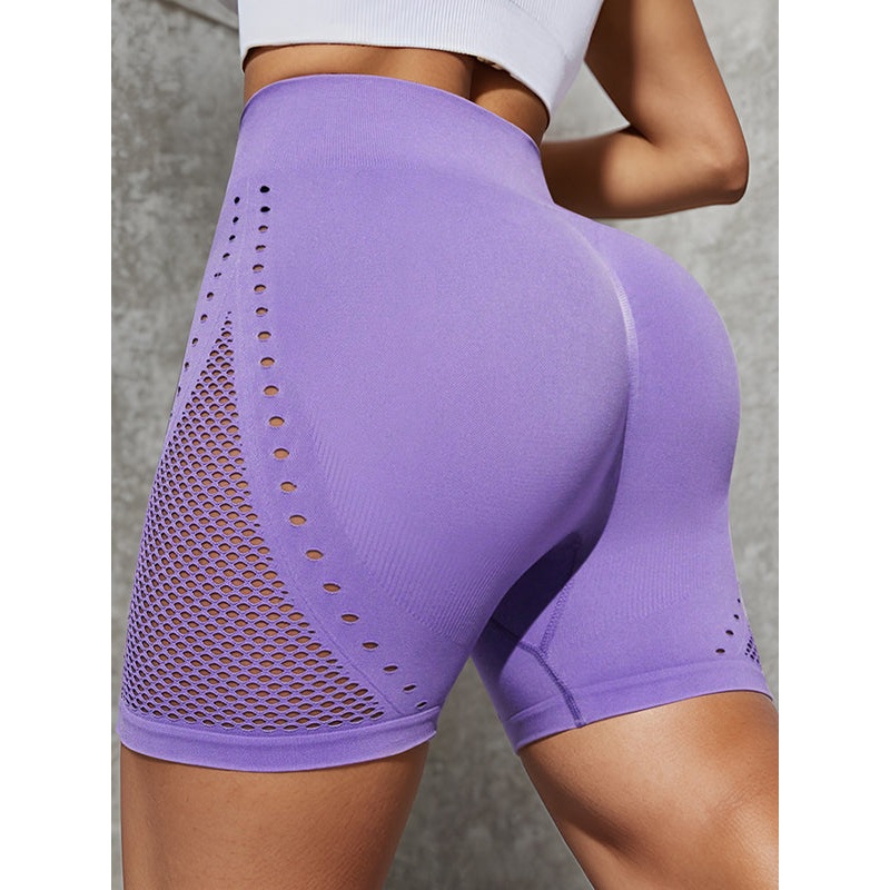 ZASUWA Female High-waisted Net Breathable Booty Shorts