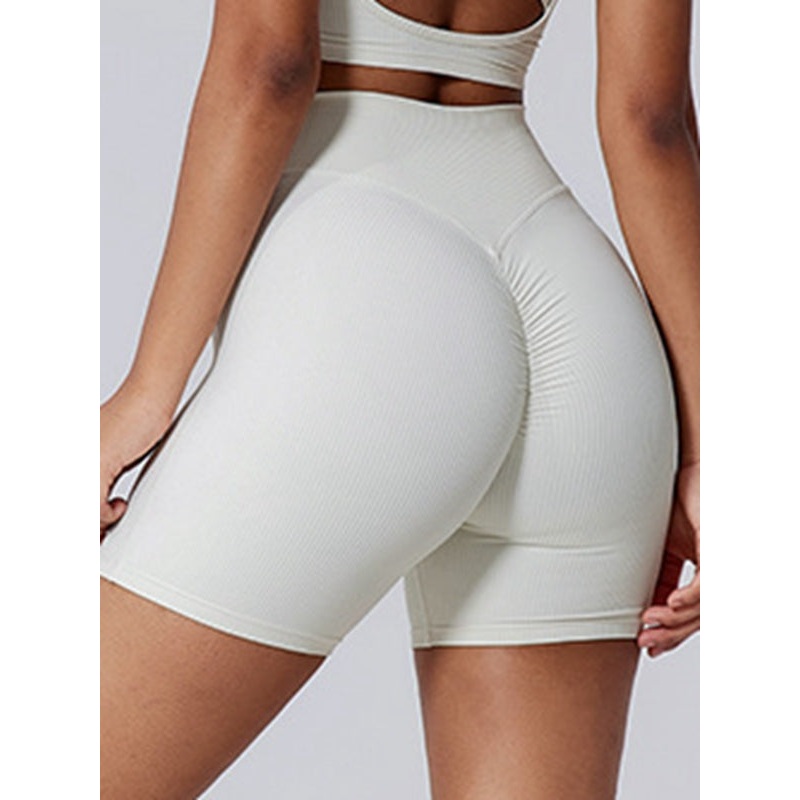 ZASUWA Female Ribbed Scrunch Bum  Booty Gym Shorts