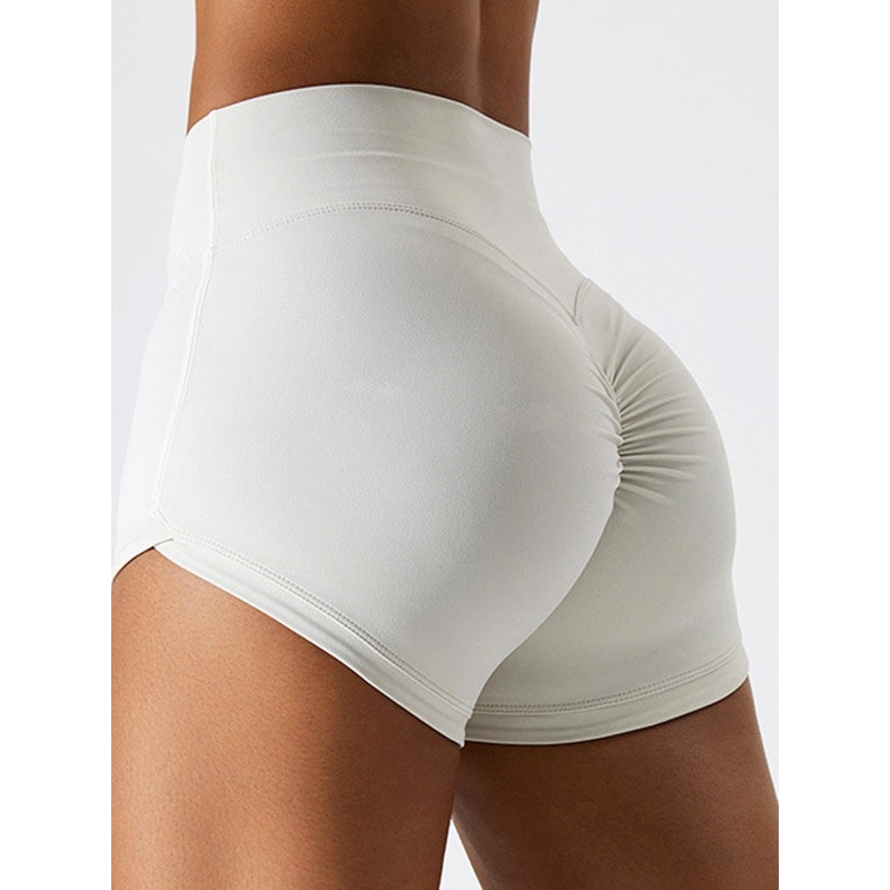 ZASUWA Female Scrunch Bum High-rise Spandex Gym Booty Shorts