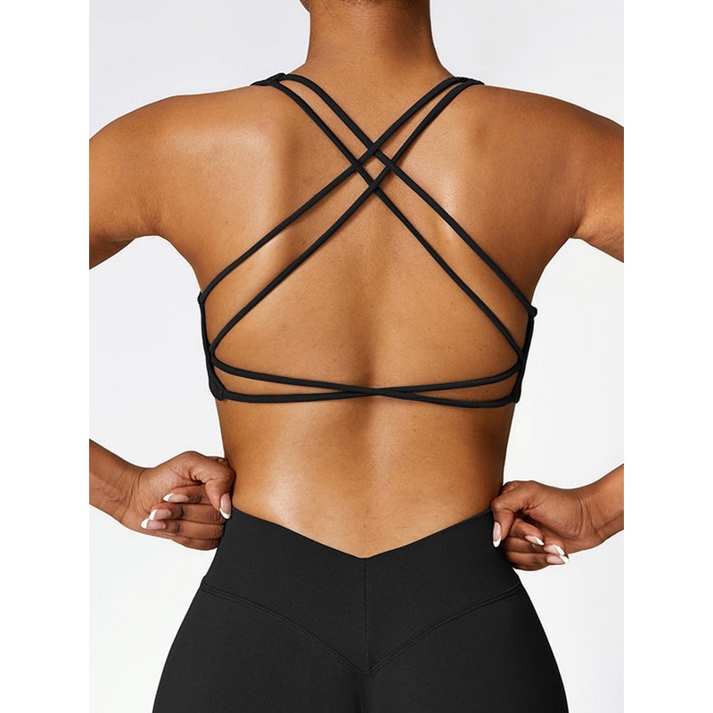 ZASUWA Female Seamless Cross Back Sports Bras