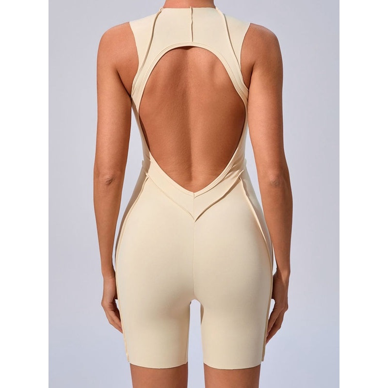 ZASUWA Female Sexy Backless Quick-dry Romper