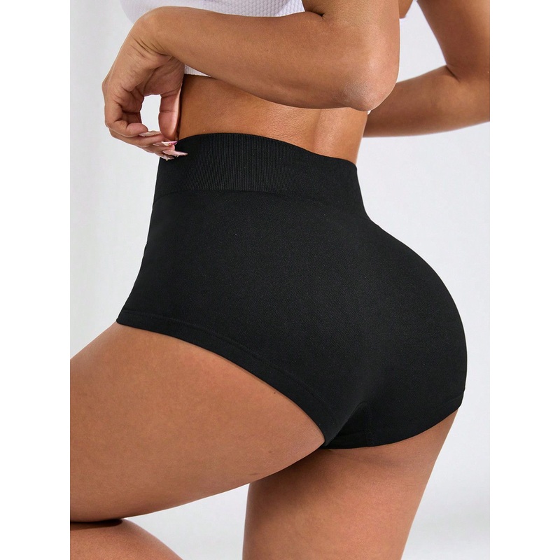 ZASUWA Female Sexy Solid Color Push Up Design Corset Design Quick Dry Shorts