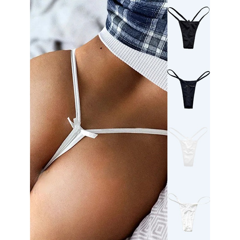 ZASUWA Female Sexy Solid Color T-back Panties
