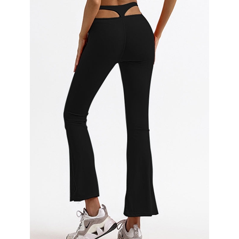 ZASUWA Female Unique Cutout Falre Leggings