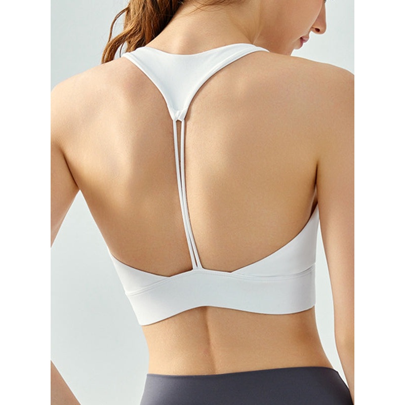 ZASUWA Female V Collar Backless Sports Bras
