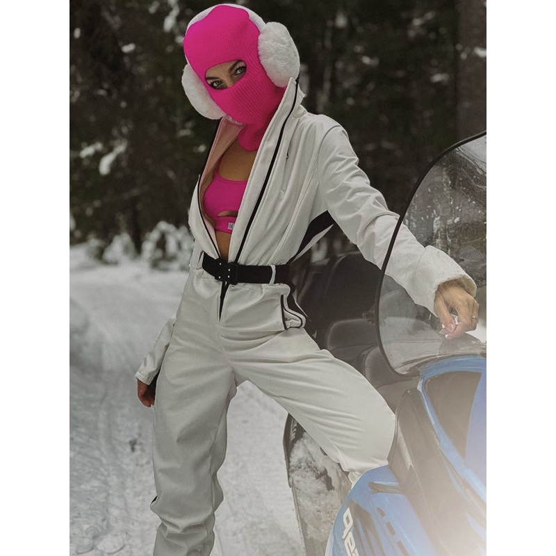 ZASUWA Female Waterproof Warm Zipper Ski Jumpsuit X ANECHKAANNN