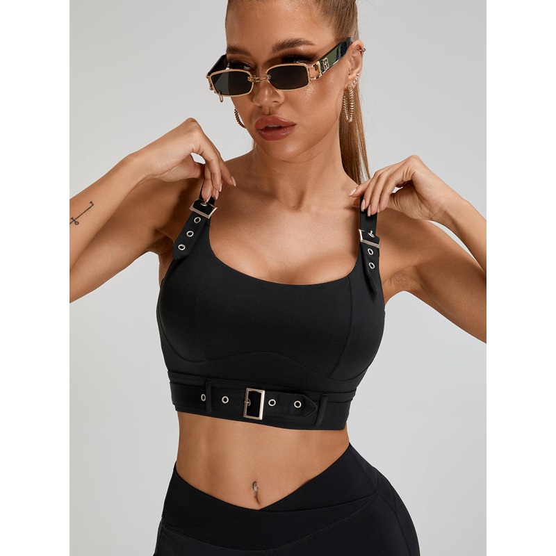 ZASUWA Female Button Backless Sports Bras