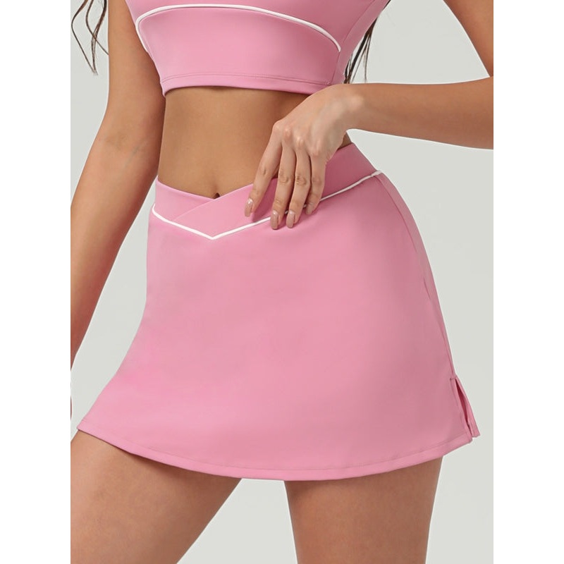 ZASUWA Female Pocket V-shape Waist 2 In1 Skirt