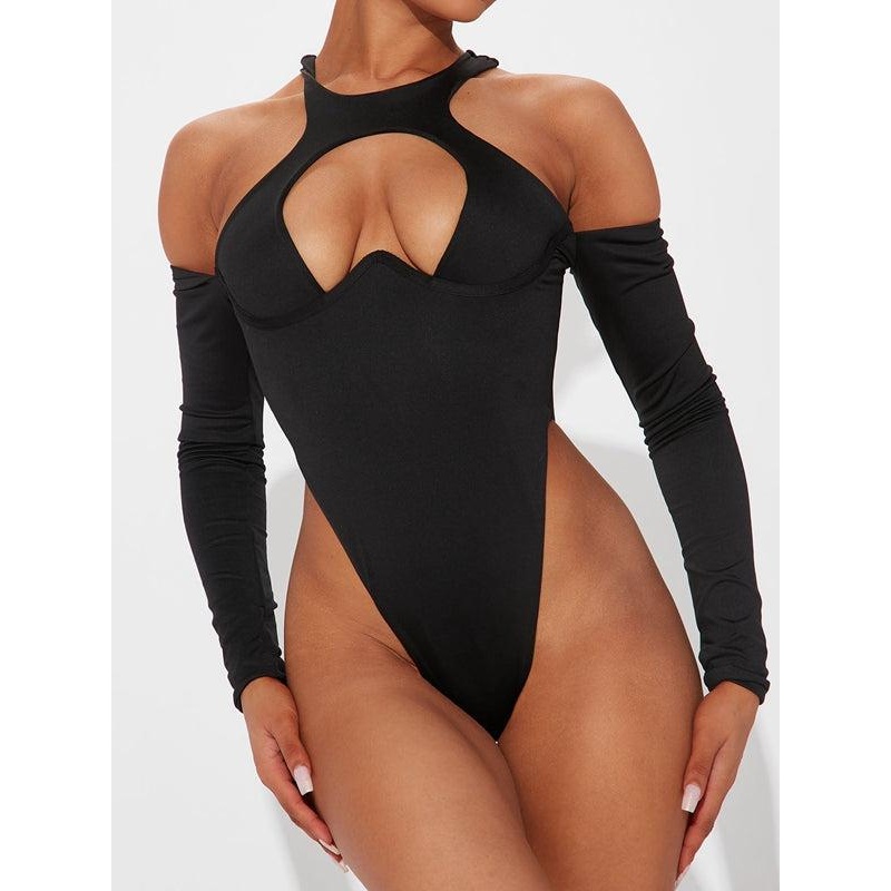 ZASUWA Female Sexy Cutout Bodysuit