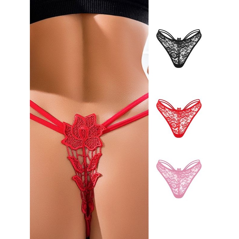 ZASUWA Femal Sexy Lace Flower Panties