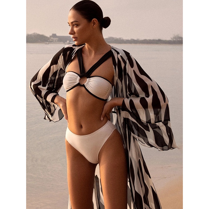ZASUWA Female Contrast Color 2-Pieces Swimwear