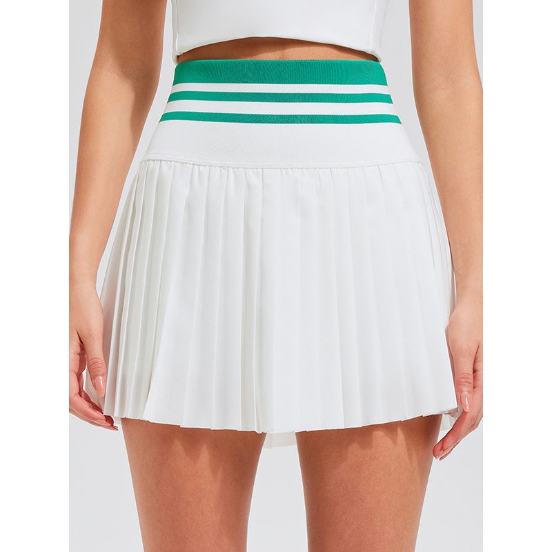 ZASUWA Female Contrast Color Quick Dry 2 in 1 Tennis Skirts