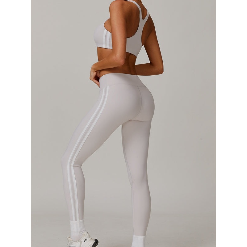 ZASUWA Female Contrast Color Stripes High-rise Tracksuit