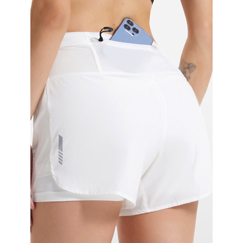 ZASUWA Female Quick Dry 2 in 1 Mesh Pocket Shorts