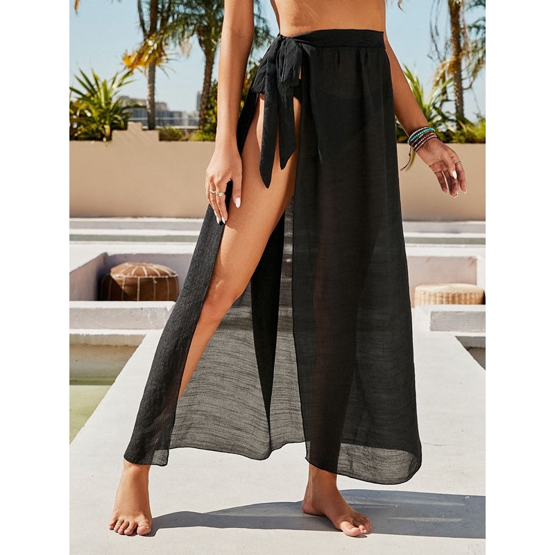 ZASUWA Female Sexy Mesh Without Bikini Set Swimwear Cover Dress
