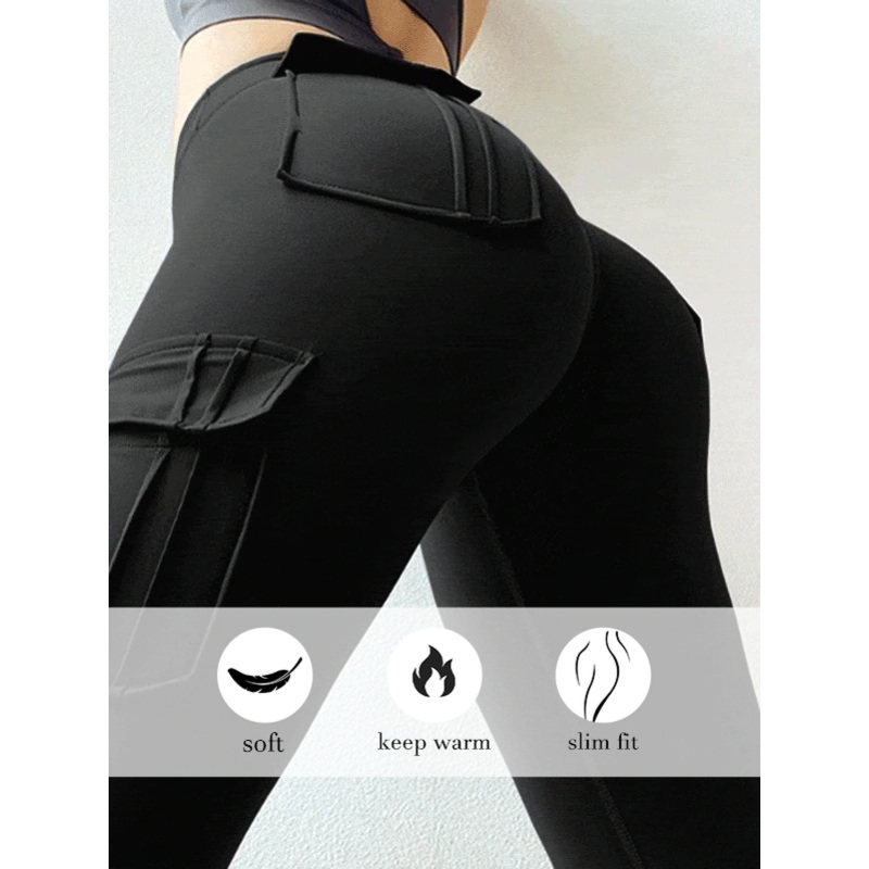 Stretch-fit Hip Leggings With Pockets Leggings