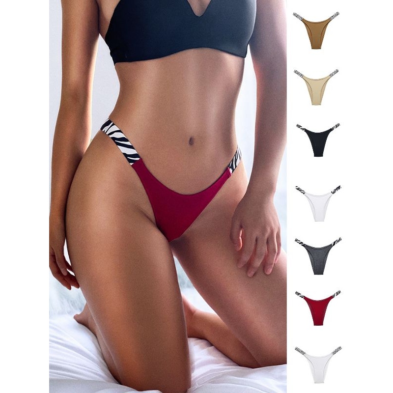 ZASUWA Female Animal Print T-back Underwear