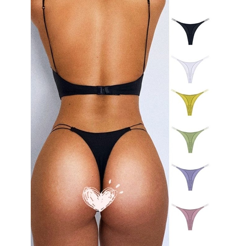 ZASUWA Female Breathable Double Strapes One-piece Thong