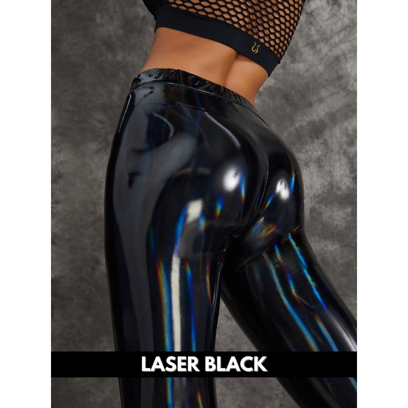 ZASUWA Female High Impact Shockproof Latex Leggings