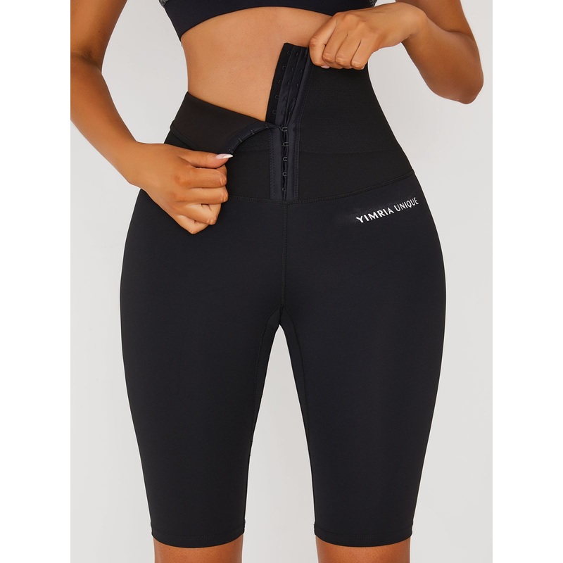 ZASUWA Female High-waist Hip-lifting Spandex Gym Booty Shorts
