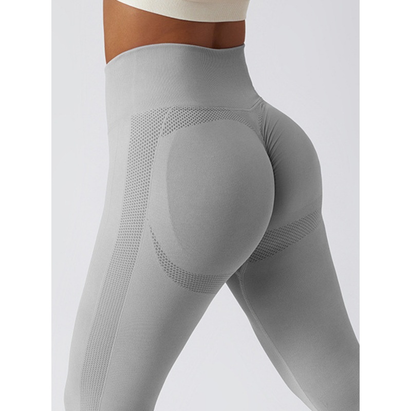 ZASUWA Female Scrunch Bum Seamless Hip-lift High-rise Leggings