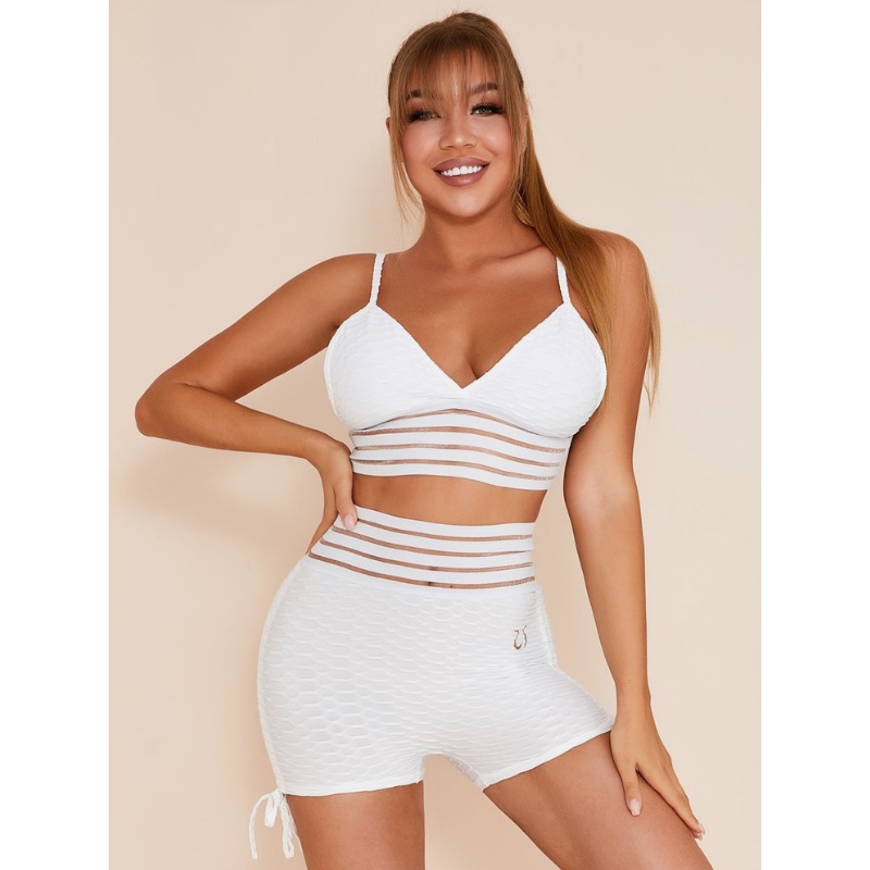 ZASUWA Female Sexy Drawstring Yoga Suit