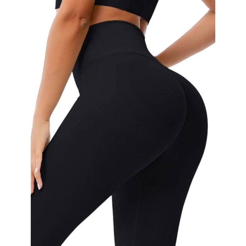 ZASUWA Female Solid Color High Rise Fit Elastic Tight Leggings