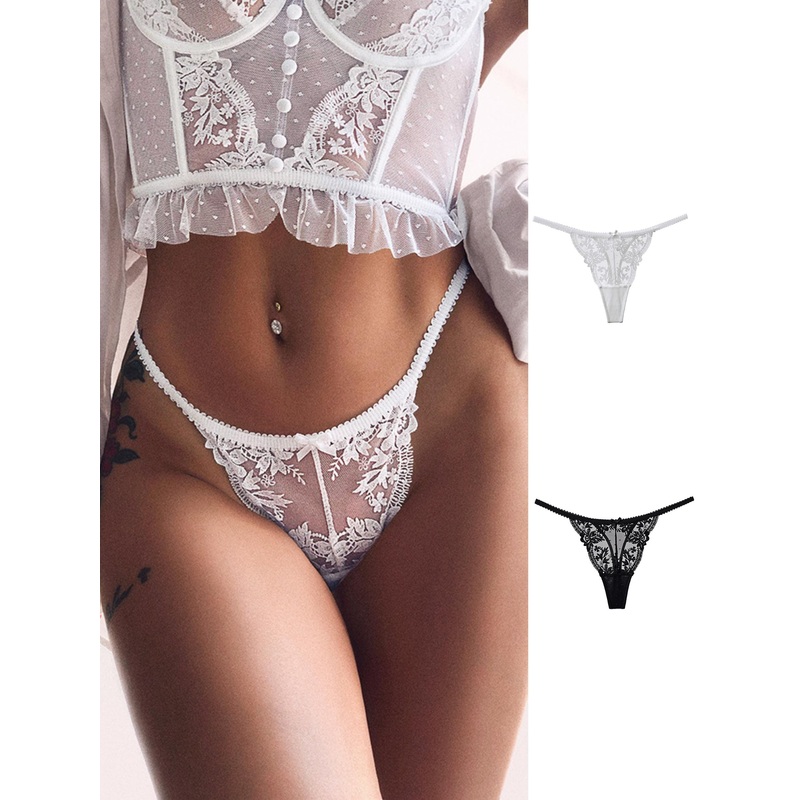 ZASUWA Female Breathble Lace Mesh Panties