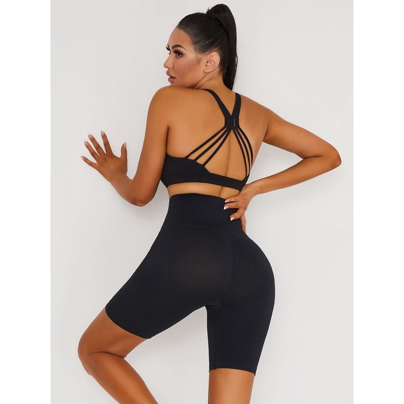 ZASUWA Female Cross Back Corset Short Tracksuit