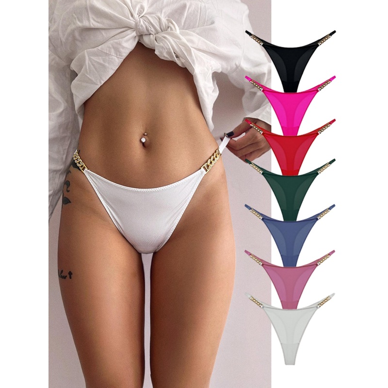 ZASUWA Female Diamond Chain T-back Panties