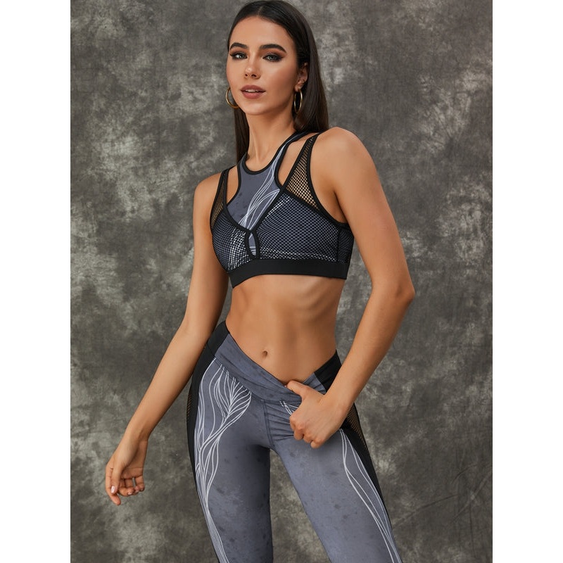 ZASUWA Female Hot Tie-dye Net Tracksuit