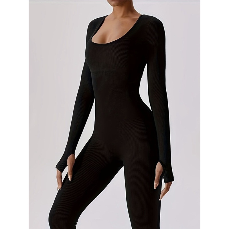 ZASUWA Female Ribbed Breathble Jumpsuit